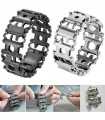 Bracelets Multi-outils 29 en 1 en acier inoxydable - Bracelet de Survie