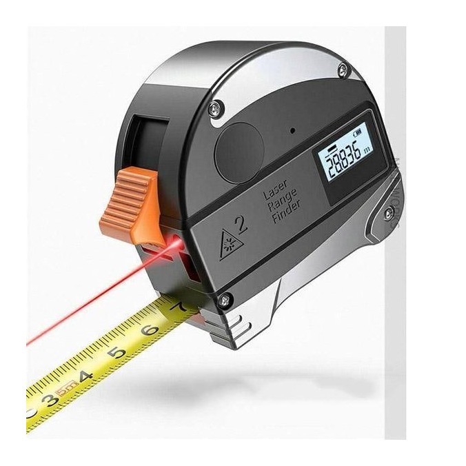 Télémètre Laser 2 En 1 rétractable 30 m (Rechargeable par USB)